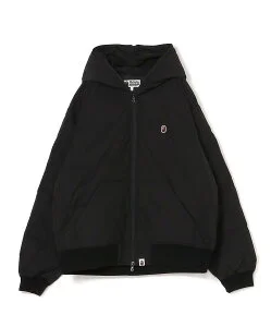 A BATHING APE ONE POINT HOODIE DOWN JACKET M