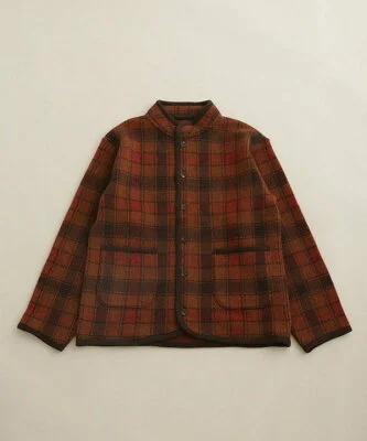 NANO universe CHECK KNIT JACKET