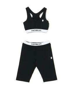 A BATHING APE SPORT BRA BIKER SHORTS SET L