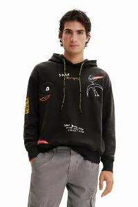 Desigual 鳥モチーフ フーディ