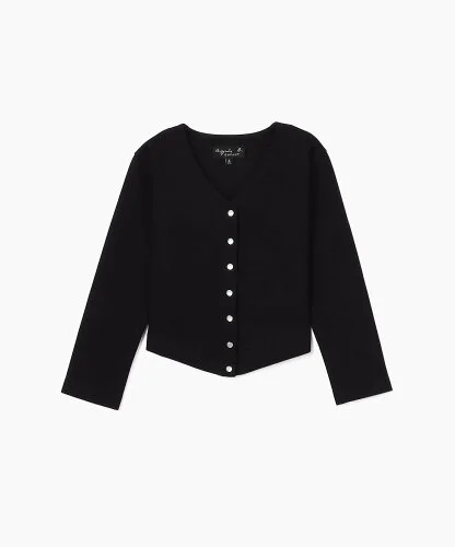 agnes b. ENFANT J630 E CARDIGAN キッズ Vネックカーディガン