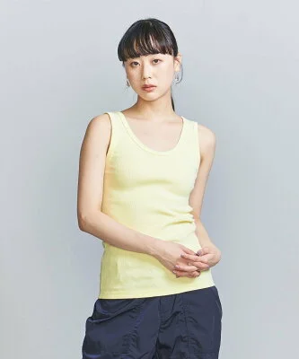 BEAUTY&YOUTH UNITED ARROWS コットンブレンド テレコ タンクトップ