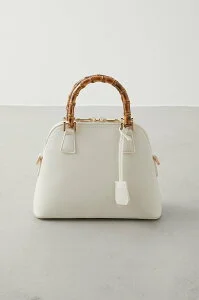 AZUL BY MOUSSY BAMBOO HANDLE HAND BAG