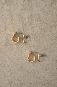 AZUL by moussy SIMPLE DESIGN EARRINGS SET