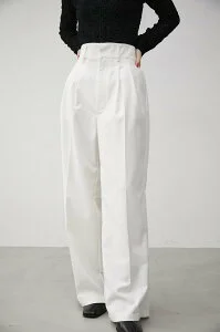 AZUL by moussy FRONT DARTS HIGH WAIST PANTS