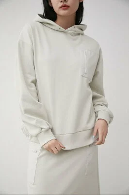 AZUL BY MOUSSY QUILTED DETAIL HOODIE