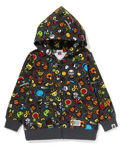 A BATHING APE BABY MILO MIXED FRUIT ZIP HOODIE K