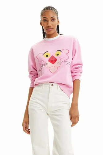 Desigual Pink Panther ウォッシュスウェットシャツ