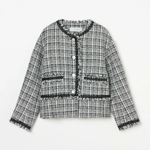 HELIOPOLE BLADE EDGE SLUB MIX TWEED JACKET