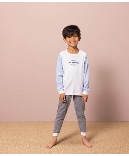 PETIT BATEAU ミラレ長袖パジャマ