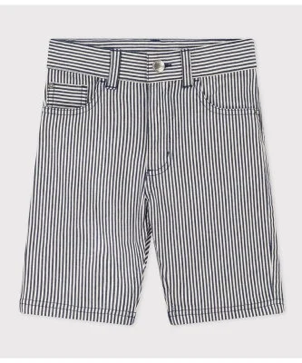 PETIT BATEAU ヒッコリーバミューダパンツ