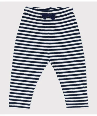 PETIT BATEAU パイルボーダーパンツ