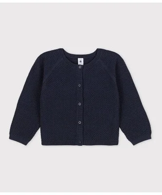 PETIT BATEAU コットンニットカーディガン