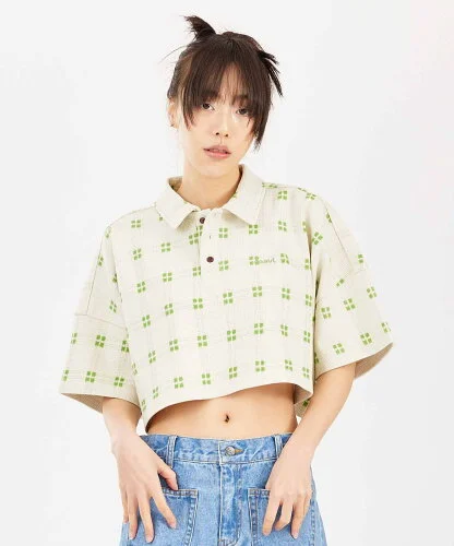 X-girl PLAID WAFFLE SHIRT シャツ