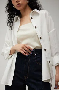 AZUL BY MOUSSY BACK GATHER SHIRT