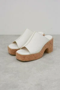 AZUL BY MOUSSY CENTER SEAM CORK WEDGE SANDALS