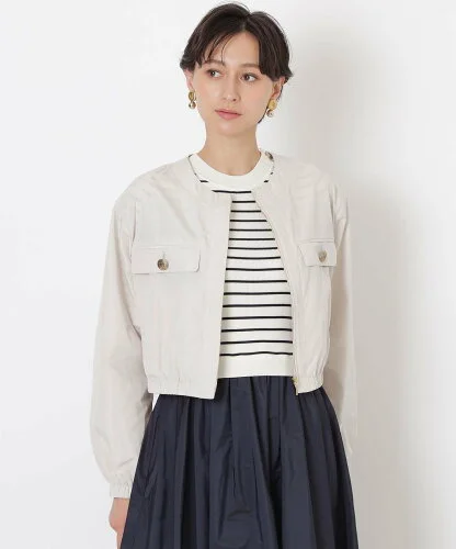EPOCA 【EPOCA Marino】シャンブレータフタ ショートブルゾン