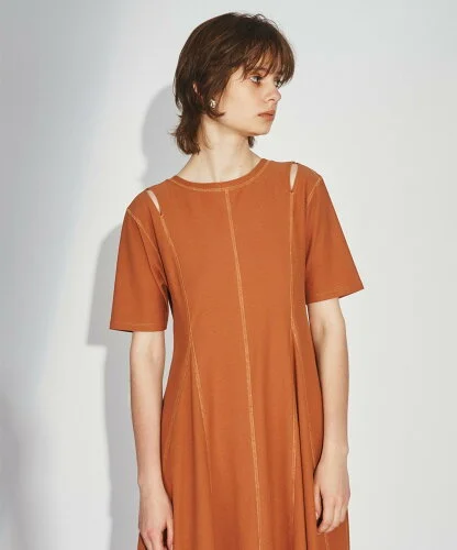 GRACE CONTINENTAL 切替フレアカットワンピース