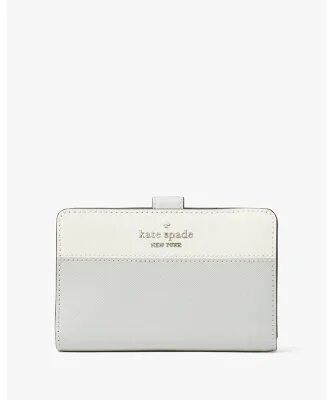 kate spade new york マディソン カラーブロック ミディアム コンパクト バイフォールド ウォレット