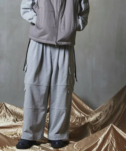 MAISON SPECIAL Heavy-Weight Sweat Prime-Wide Cargo Pants