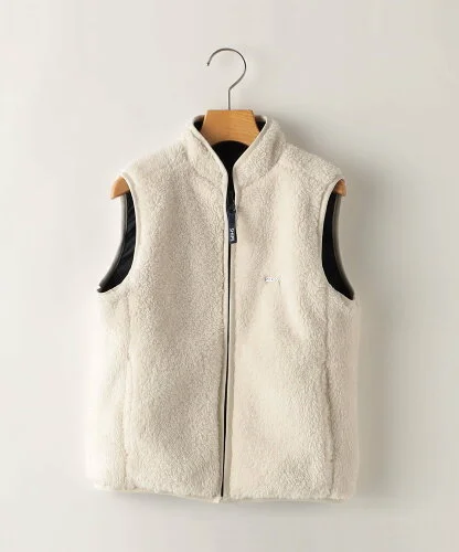 SHIPS KIDS:80~90cm /＜撥水/手洗い可能＞ボア リバーシブル ベスト