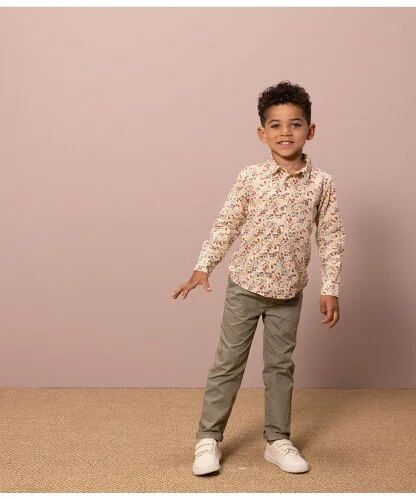 PETIT BATEAU ポプリン長袖シャツ