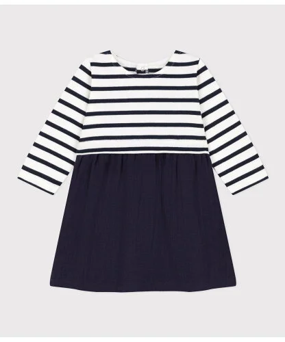 PETIT BATEAU ダブルガーゼワンピース