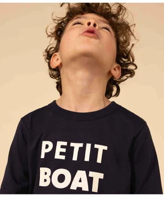 PETIT BATEAU プリント長袖Tシャツ