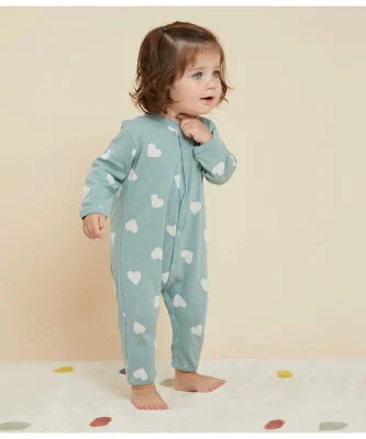 PETIT BATEAU プリント足なしロンパース