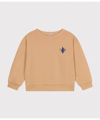 PETIT BATEAU プリントスウェットプルオーバー