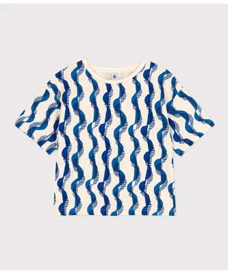 PETIT BATEAU ボクシープリント半袖Tシャツ