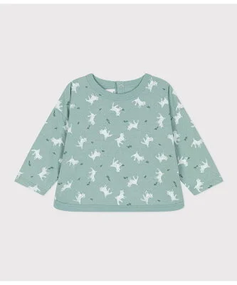 PETIT BATEAU チュビックプリント長袖Tシャツ