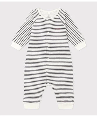 PETIT BATEAU チュビック前開きロンパース