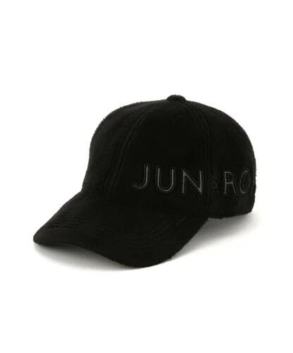 JUN&ROPE' ショートファーフリースロゴ入りキャップ