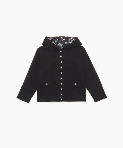 agnes b. ENFANT JIK8 E CARDIGAN キッズ フードカーディガンプレッション