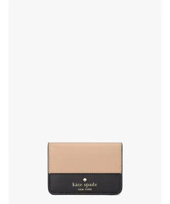 kate spade new york マディソン カラーブロック トップ ジップ カード ホルダー