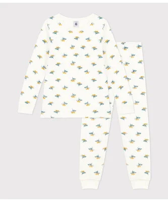 PETIT BATEAU パイル長袖パジャマ