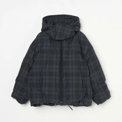 HELIOPOLE SHORT DOWN HOODY(PLAID)