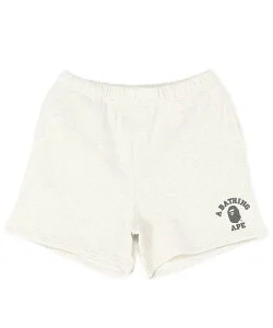 A BATHING APE COLLEGE SWEAT SHORTS