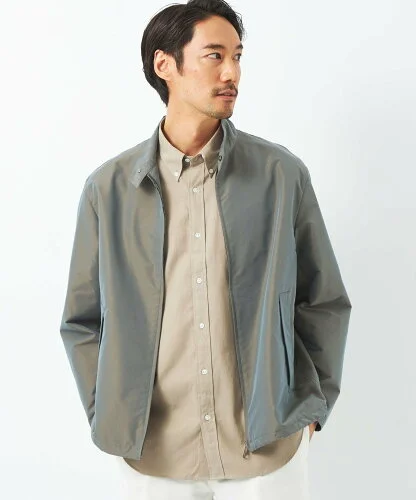 UNITED ARROWS green label relaxing コットン ポリエステル DRIZ ジップ ジャケット