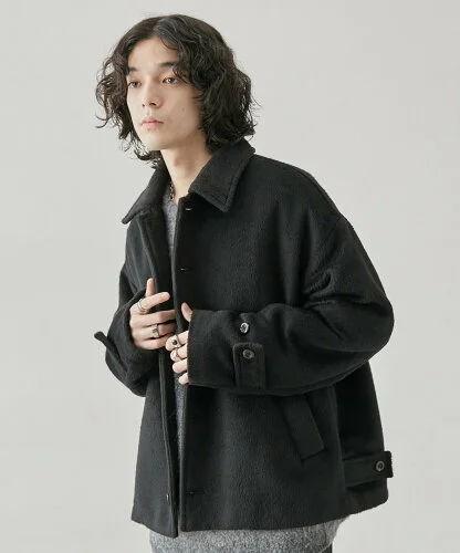 JUNRed シャギーショートブルゾン