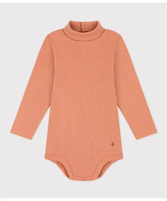 PETIT BATEAU 2x2リブ編みタートルネックボディ