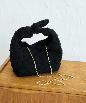 ROPE' PICNIC PASSAGE シャーリングジャガードリボンショルダーバッグ
