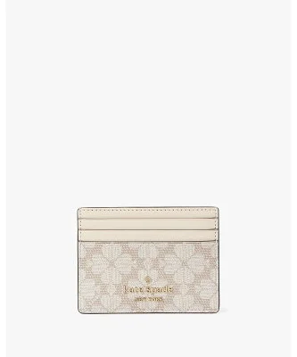 kate spade new york スペード フラワー コーテッド キャンバス スモール スリム カード ホルダー