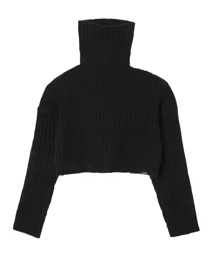 X-girl TURTLENECK RIB KNIT TOP ニット