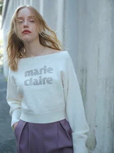 CELFORD marieclaire*CELFORDCollaborationロゴニットプルオーバー