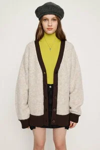 SLY BI COLOR KNIT カーディガン