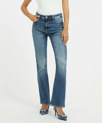 GUESS GUESS デニムパンツ ジーンズ (W)Sexy Kick Flare Denim Pants