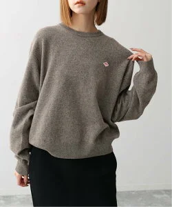 SLOBE IENA 【DANTON/ダントン】 LAMS WOOL PO スローブ イエナ トップス ニット ブラウン ピンク【送料無料】