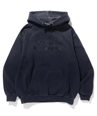 XLARGE OLD ENGLISH BLEACHED HOODED SWEATSHIRT パーカー